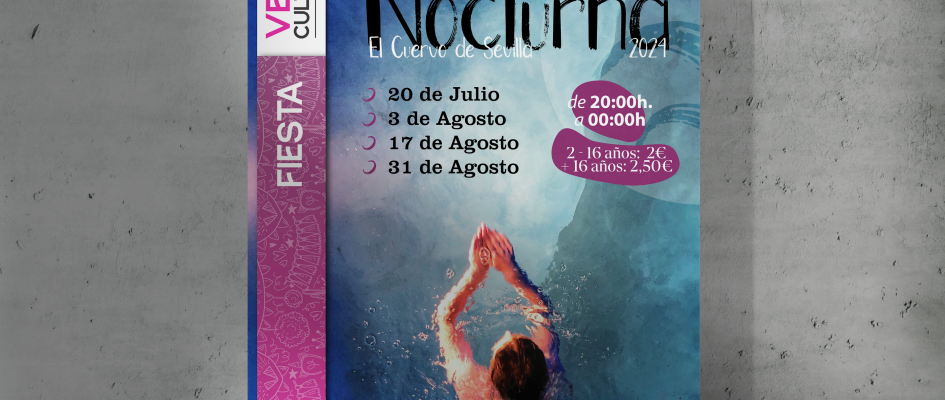 RRSS Piscina nocturna